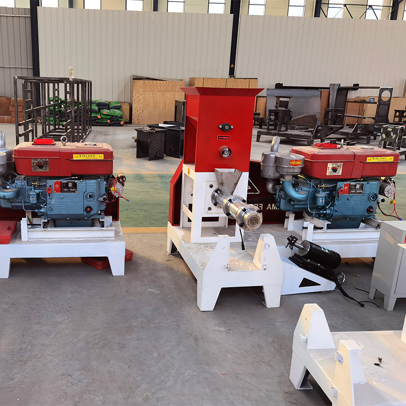 60-80kg/h Floating CatfishFish Feed Extruder By Diesel Engine