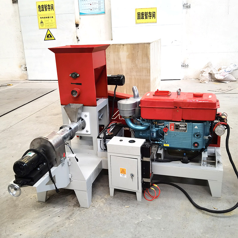 60-80kg/h Floating CatfishFish Feed Extruder By Diesel Engine