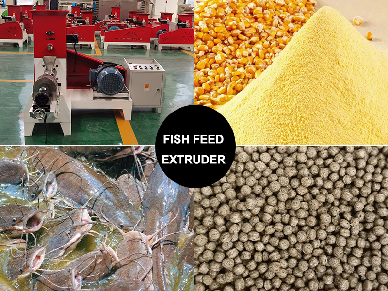 40-800KG/H Electric Engine Floating Fish Feed Pellet Machine