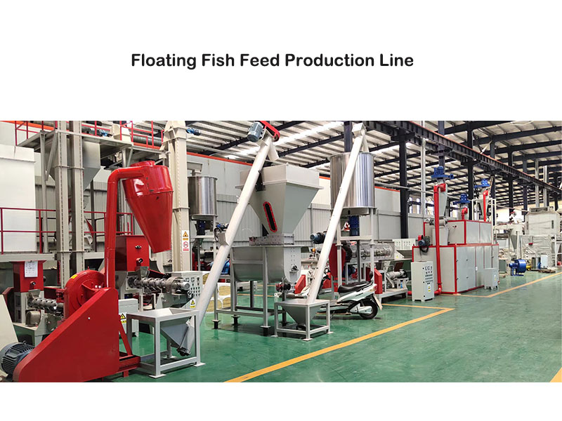 Steps of making floating fish feed by floating fish feed machine