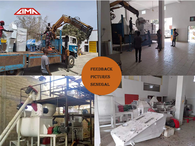 1~2tones per hour poultry feed making machine production line for Senegal clients