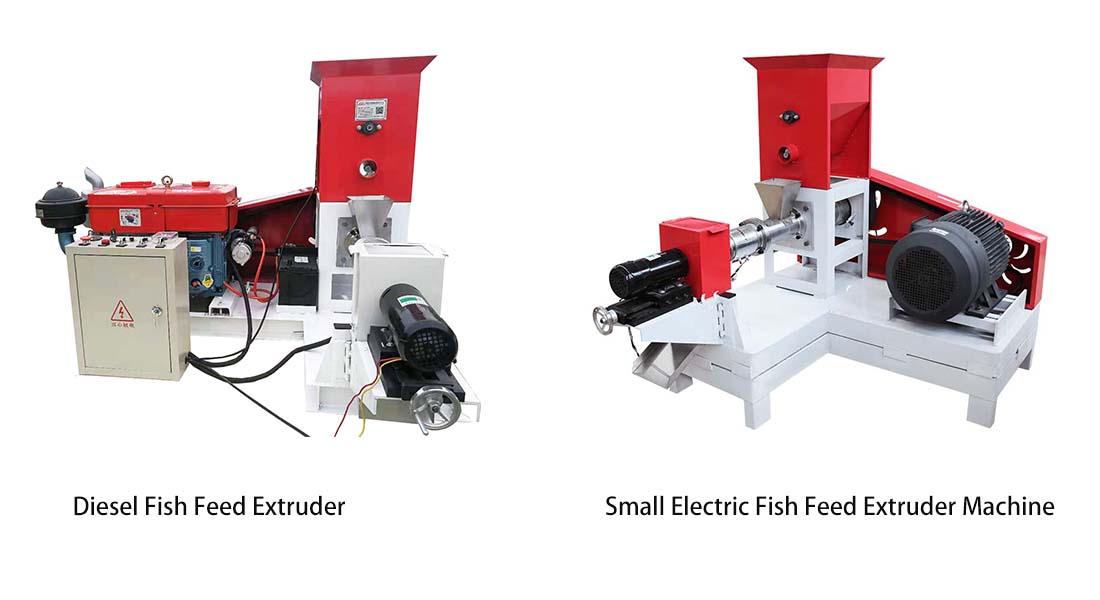 small electric fish feed extruder machine and diesel fish feed extruder